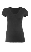 Womens Authentic Performance V Neck - Black