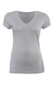 Womens Authentic Performance V Neck - Silverlake