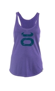 Womens Grunge Tank - Blue Iris