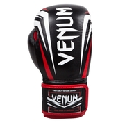 "SHARP" BOXING GLOVES - BLACK/ICE/RED - NAPPA LEATHER