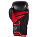 "SHARP" BOXING GLOVES - BLACK/ICE/RED - NAPPA LEATHER