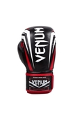 "SHARP" BOXING GLOVES - BLACK/ICE/RED - NAPPA LEATHER