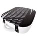 "ABSOLUTE" SQUARE KICK SHIELD - SKINTEX LEATHER - BLACK/ICE