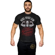 Rebel Heads Gym T-shirt - Black