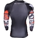 Collage Performance Red Performance Silver Rashguard Long Sleeve - Black