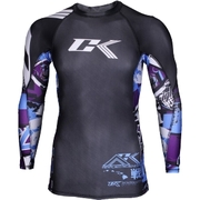 Collage Performance Rashguard Long Sleeve - Blue