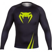 Challenger Rash Guard - Long Sleeves Black/Green