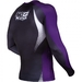 No Gi IBJJF Rash Guard - Long Sleeves - Black/Purple