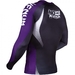 No Gi IBJJF Rash Guard - Long Sleeves - Black/Purple