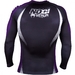 No Gi IBJJF Rash Guard - Long Sleeves - Black/Purple