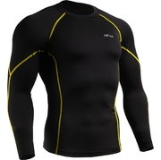 EmFraa Rashguard Long Sleeve - Black/Yellow