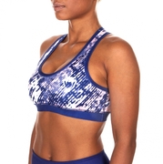 Neo Camo Sport Bra - Blue