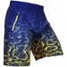 Tropical Fitness Shorts - Blue/Yellow