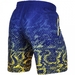 Tropical Fitness Shorts - Blue/Yellow