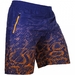 Tropical Fitness Shorts - Blue/Orange