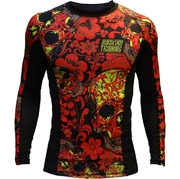 Skull Folk 2.0 Rashguard L/S - Black/Yellow