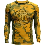 Yellow Camo Rashguard L/S - Yellow