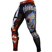 Anatomy Of A Fighter Spats - Black/Red