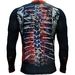Anatomy Of A Fighter Rashguard L/S - Black/Red/Blue
