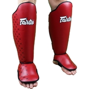 Competition Muay Thai Shin Guards - Red