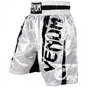 Elite Boxing Shorts - White/Black