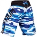 Wave Camo Fightshorts - Blue