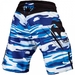 Wave Camo Fightshorts - Blue