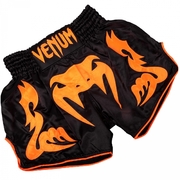 Bangkok Inferno Muay Thai Shorts - Black/Orange