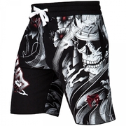 Samurai Skull Training Shorts - Black