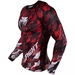 Tecmo Rashguard - L/S - Red/White