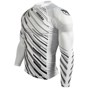 Metaru Charged Rashguard L/S - White/Grey